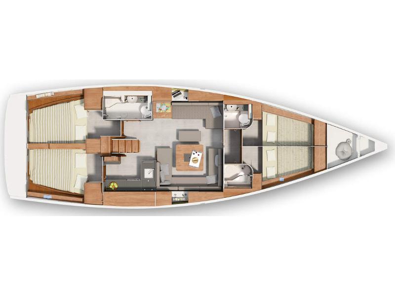 Book yachts online - sailboat - Hanse 455 - PANNA - rent