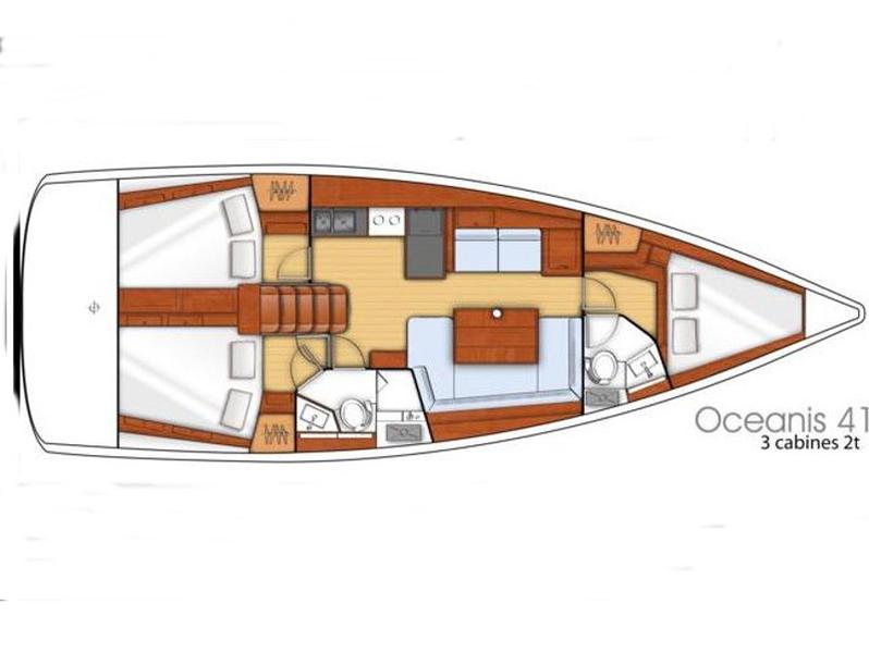 Book yachts online - sailboat - Oceanis 41 - ZYNTHA - rent