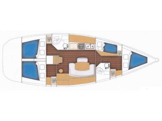 Book yachts online - sailboat - Cyclades 43.4 - GEORGE'S - rent