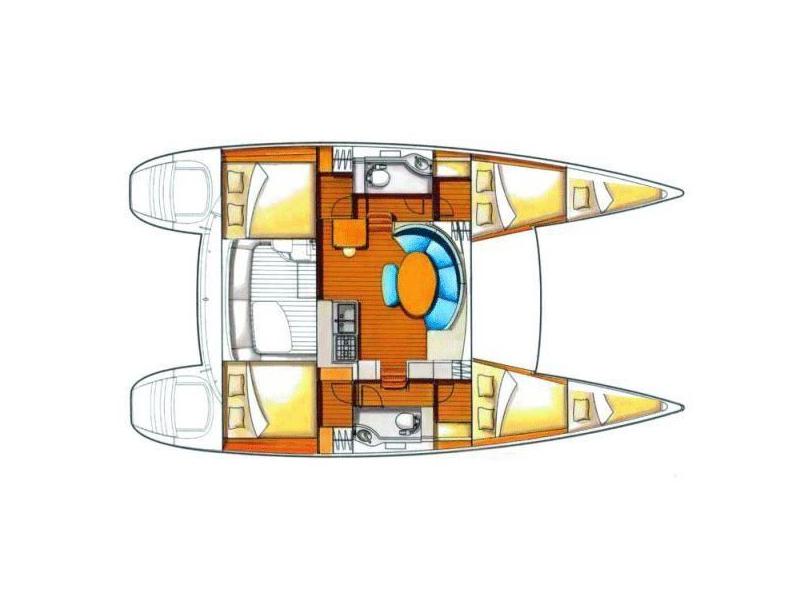Book yachts online - catamaran - Lagoon 380 - Bagpuss - rent