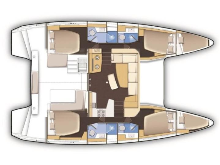 Book yachts online - catamaran - Lagoon 42 - ZEUS - rent