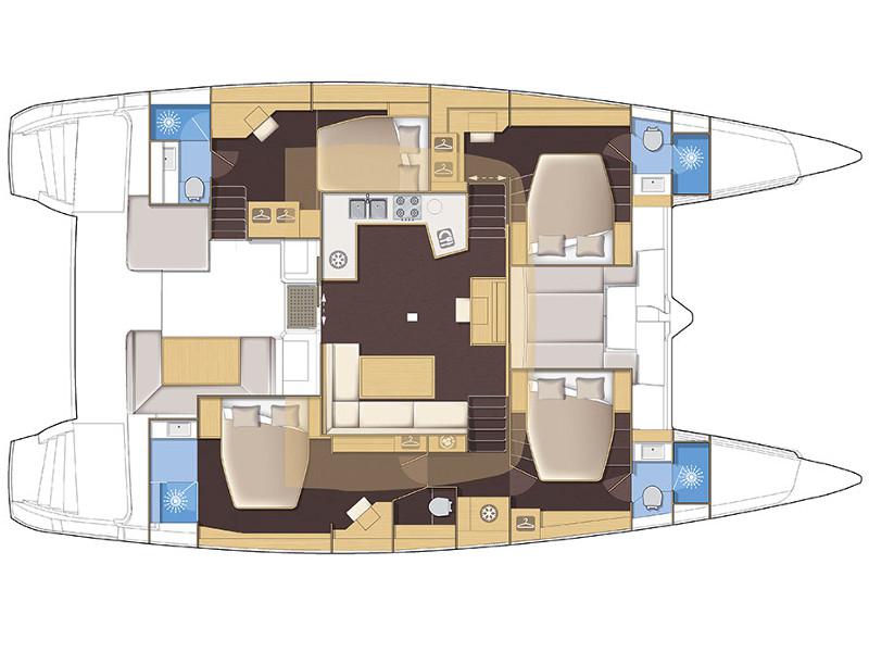 Book yachts online - catamaran - Lagoon 52 - SEA DWELLER (ex.TEQUILA SUNRISE) AC Generator Watermaker - rent