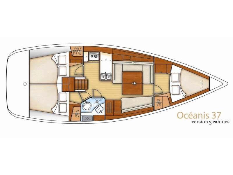 Book yachts online - sailboat - Oceanis 37 - MARINA (low budget monohull!)  - rent