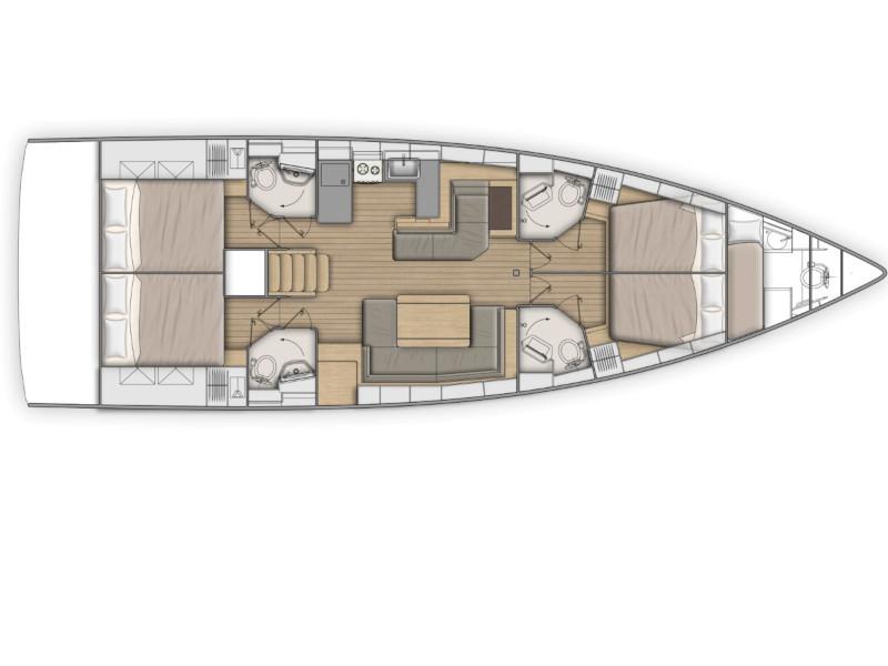 Book yachts online - sailboat - Oceanis 51.1 - GREY GOOSE  - rent