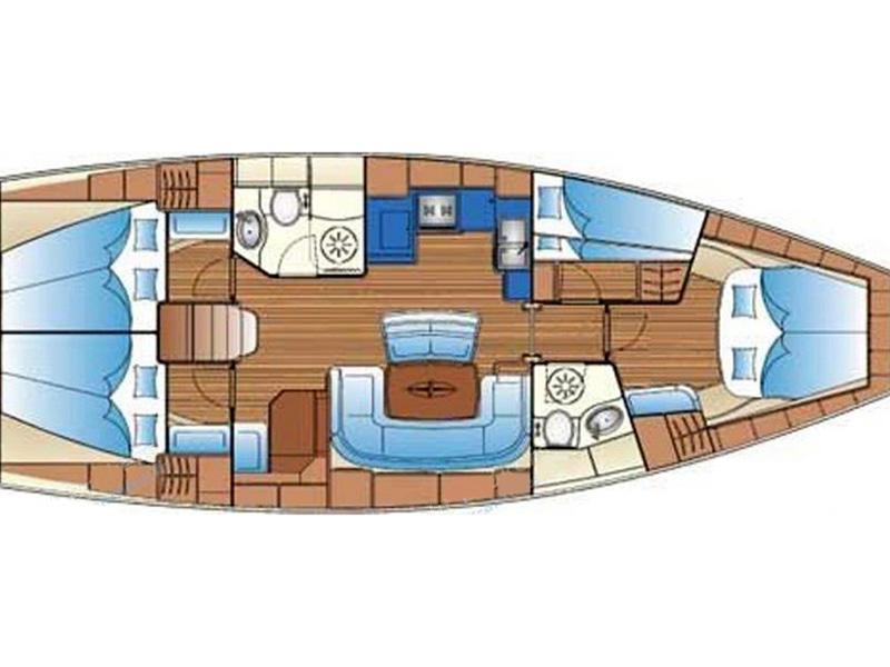 Book yachts online - sailboat - Bavaria 46 Cruiser - Aiolos - rent