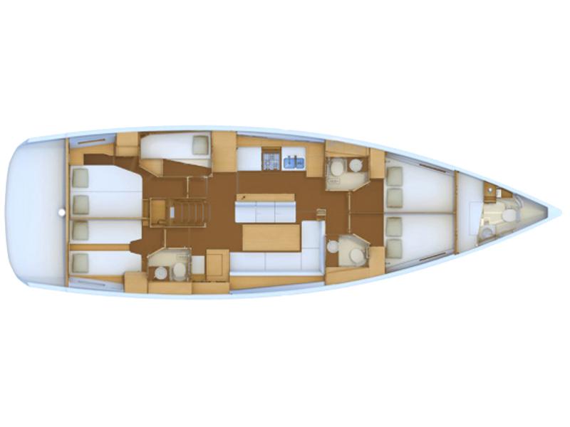 Book yachts online - sailboat - Jeanneau 54 - Pegasus - rent