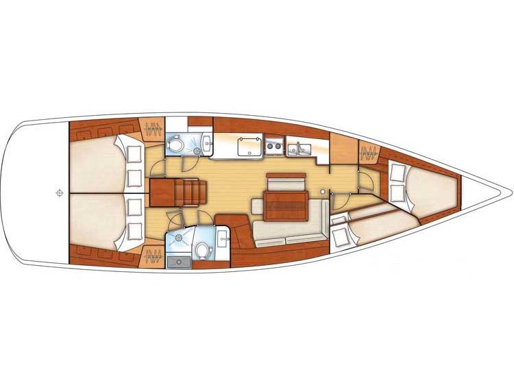 Book yachts online - sailboat - Oceanis 46 - No name - rent