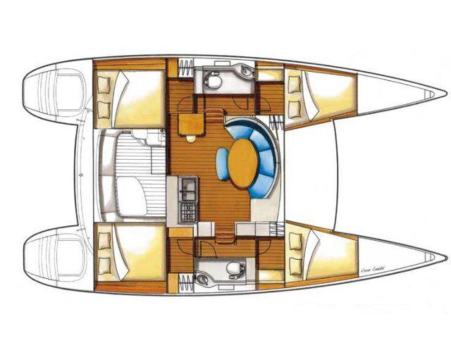 Book yachts online - catamaran - Lagoon 380 - Beluga - rent