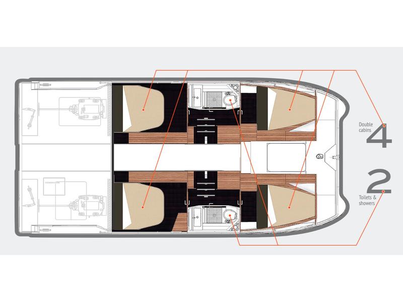 Book yachts online - powercatamaran - Fountaine Pajot MY 37[G] - Jam - rent