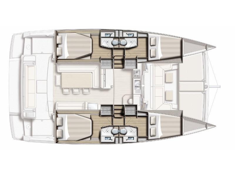 Book yachts online - catamaran - Bali 4.1 - Sjohus - rent
