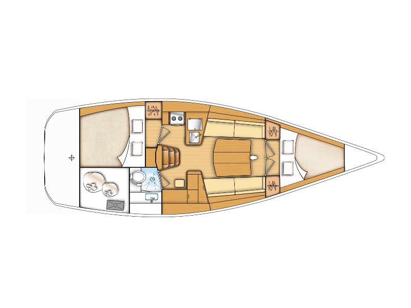 Book yachts online - sailboat - First 35 - Virgo - rent