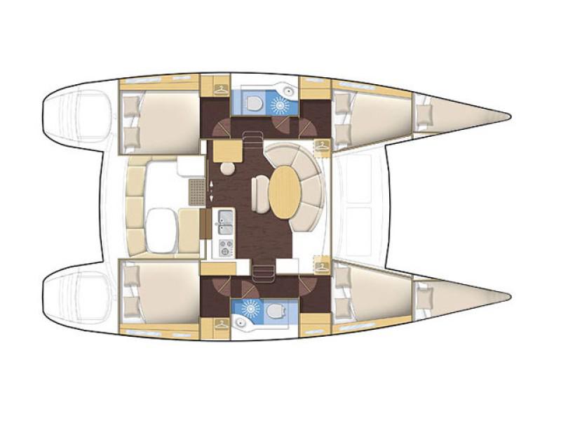 Book yachts online - catamaran - Lagoon 380 - Gratia - rent