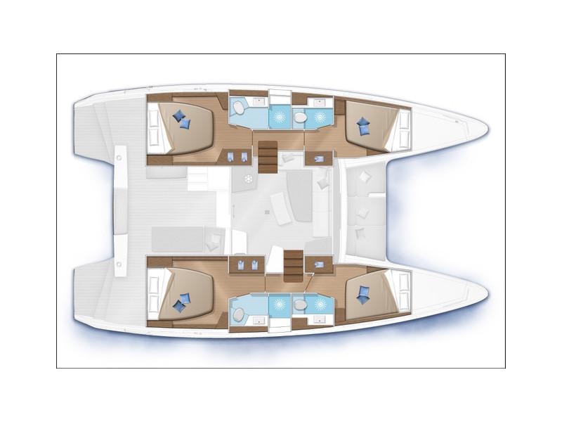 Book yachts online - catamaran - Lagoon 42 - GRAND DELUXE II - rent