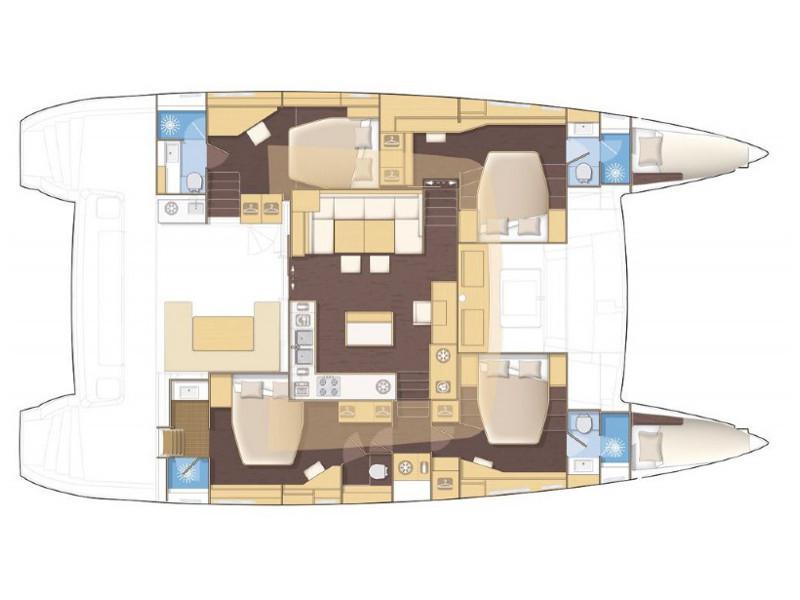 Book yachts online - catamaran - Lagoon 560 - ICEBERG  - rent