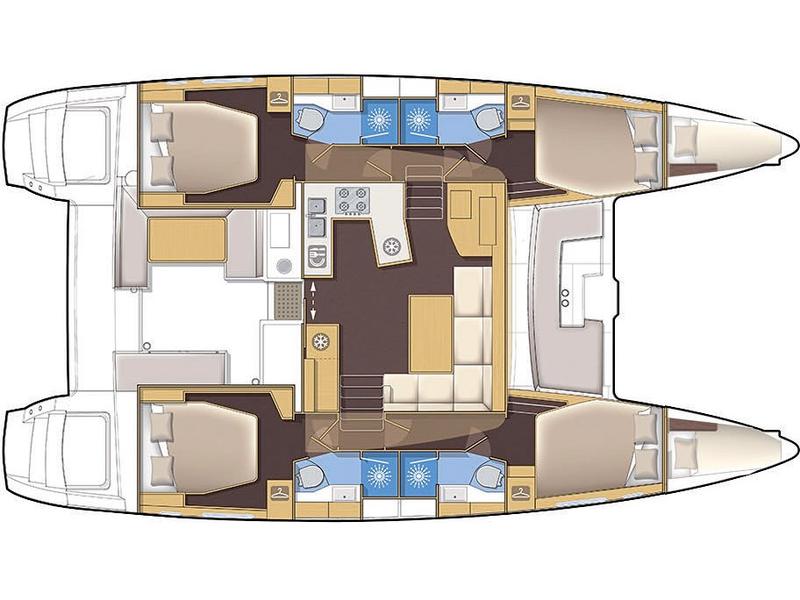 Book yachts online - catamaran - Lagoon 450 F - BAGIRA - rent