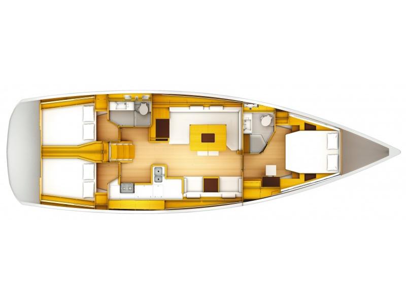 Book yachts online - sailboat - Sun Odyssey 509 - MINTAKA - rent