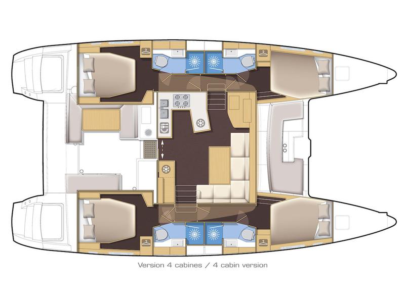 Book yachts online - catamaran - Lagoon 450 S - Anabella - rent