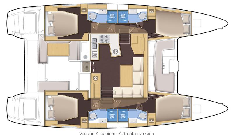 Book yachts online - catamaran - Lagoon 450 S - Anabella - rent