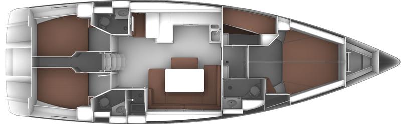 Book yachts online - sailboat - Bavaria Cruiser 51 - Alissa - rent