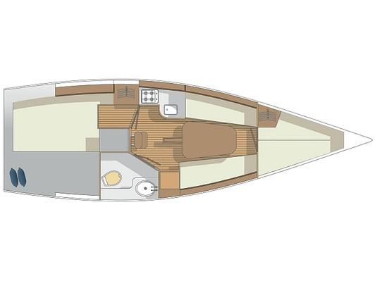 Book yachts online - sailboat - Nautiner 30S Race - Satori - rent