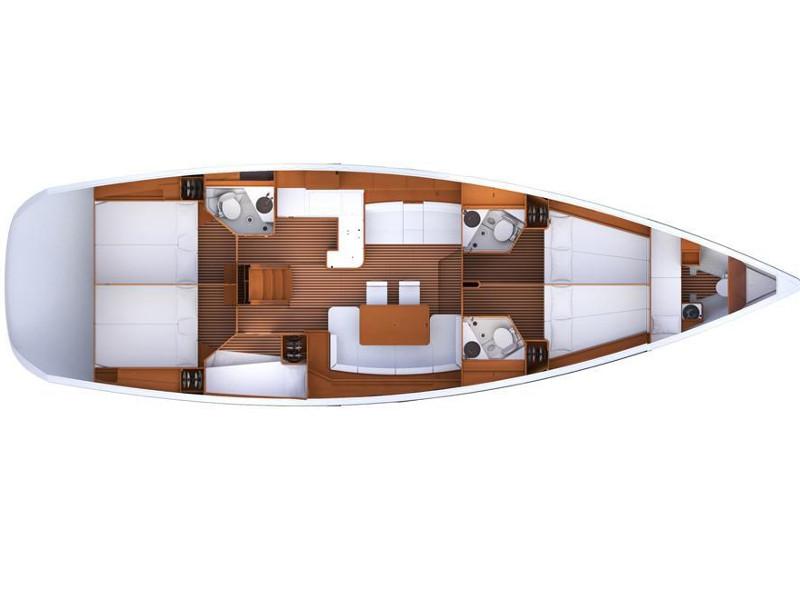 Book yachts online - sailboat - Jeanneau 53 - EC- J53-14-MA - rent