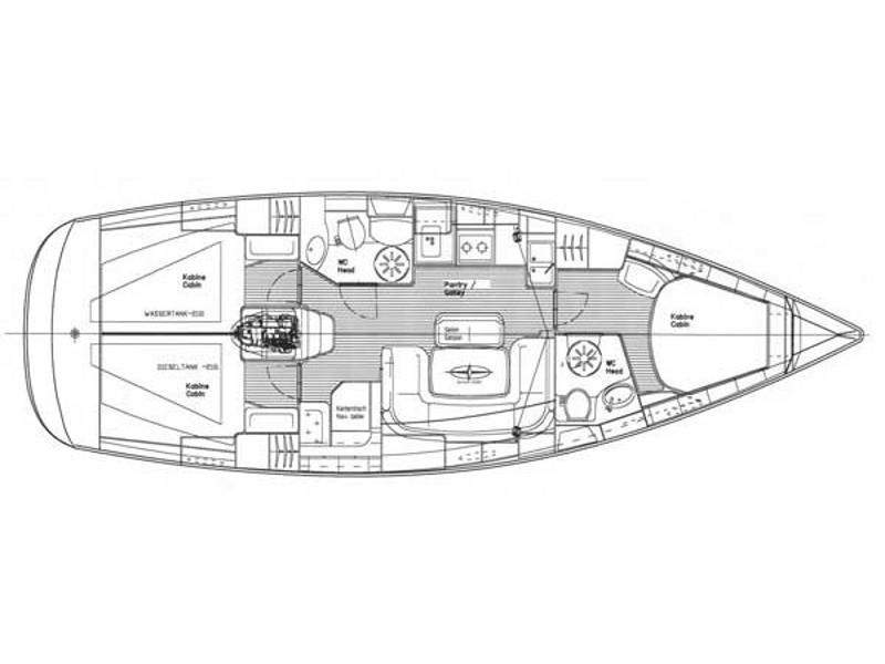 Book yachts online - sailboat - Bavaria 39 Cruiser - EC- 39B-07-G - rent