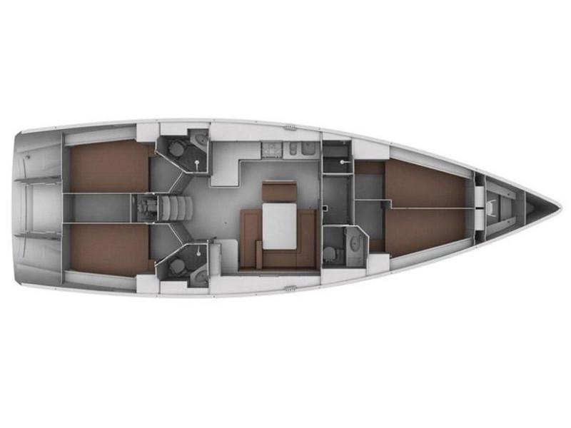Book yachts online - sailboat - Bavaria Cruiser 45 - EC- 45B-11-F - rent