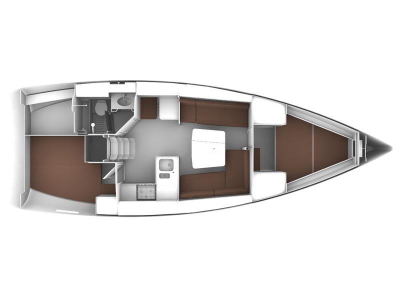 Book yachts online - sailboat - Bavaria Cruiser 37/2 cbs - EC- 37T-15-G - rent