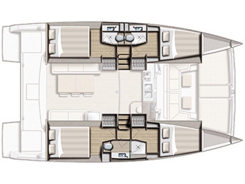 Book yachts online - catamaran - Bali 4.0 - CL- BA4-18-G - rent