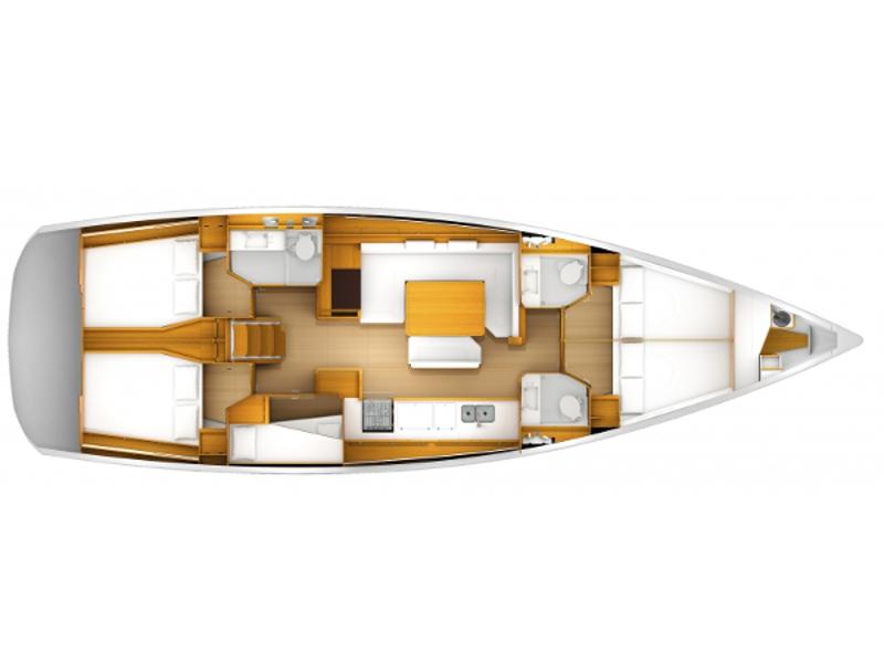 Book yachts online - sailboat - Sun Odyssey 509 - EC- 509-12-G - rent