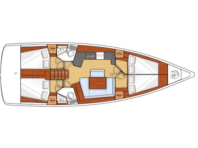 Book yachts online - sailboat - Oceanis 45 - EC- O45-16-G - rent