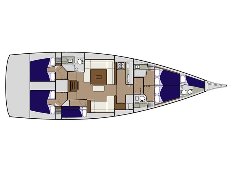 Book yachts online - sailboat - Dufour 560 - EC- 560-15-CR - rent