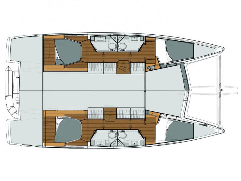 Book yachts online - catamaran - Lucia 40 /4cbs - PRES- LU4-19-I - rent