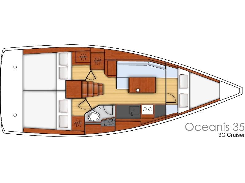 Book yachts online - sailboat - Oceanis 35 - DALMAR - rent