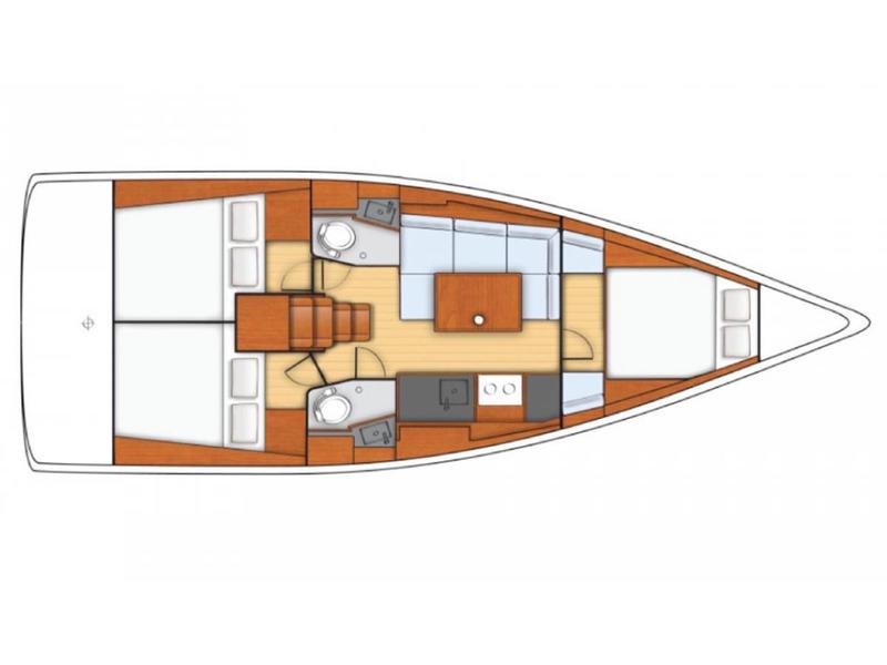 Book yachts online - sailboat - Oceanis 38 - RUSALKA - rent