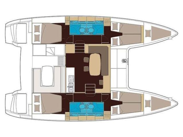 Book yachts online - catamaran - Lagoon 400 S2 (2013) - BABULICA - rent