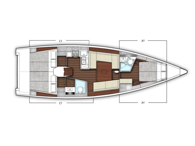 Book yachts online - sailboat - X-Yacht 4-3 - XENIA - rent