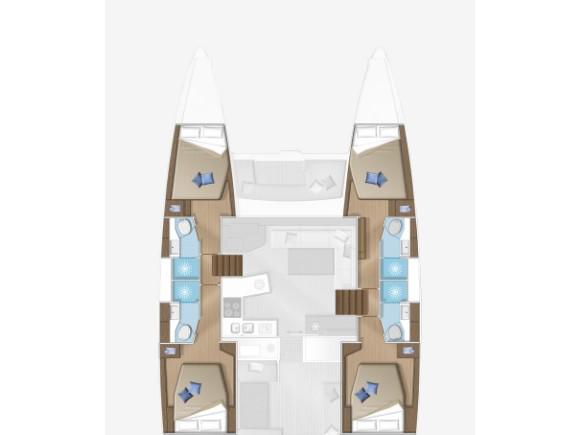 Book yachts online - catamaran - Lagoon 450 F (2018) equipped with generator, A/C (saloon+cabins), 2 S.U.P. - MALA MARE - rent
