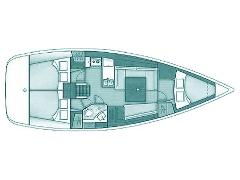 Book yachts online - sailboat - Oceanis 37 - Galene - rent