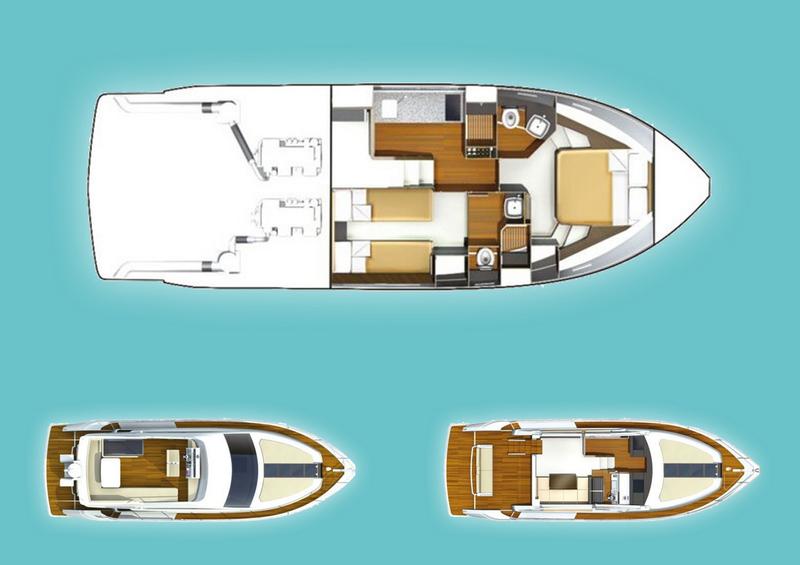 Book yachts online - motorboat - Fairline Squadron 42 - Solitaire - rent