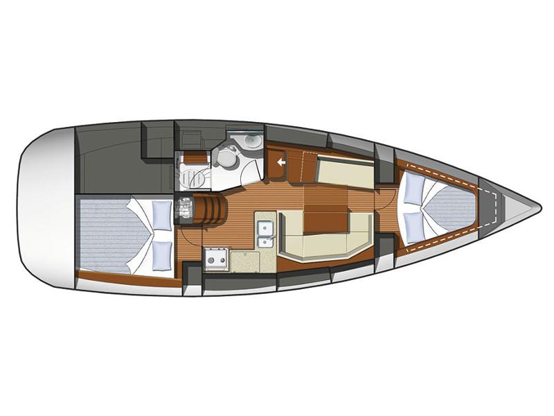 Book yachts online - sailboat - Sun Odyssey 36i-2 cbs - Aiolos - rent