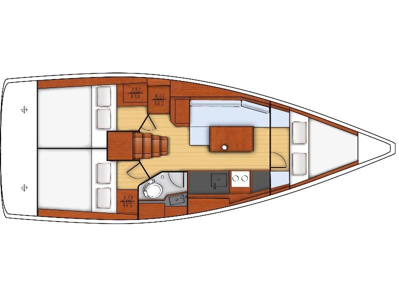 Book yachts online - sailboat - Oceanis 35 - Black Opium - rent