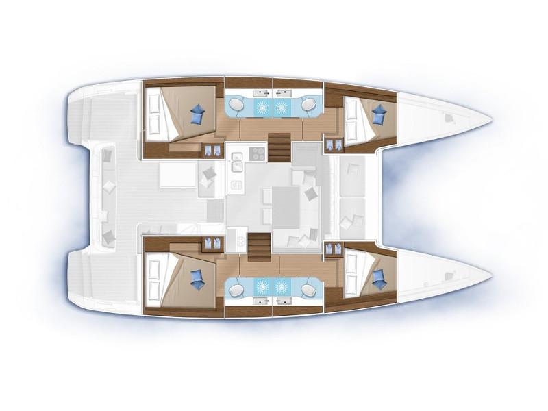 Book yachts online - catamaran - Lagoon 40 - El Passo - rent