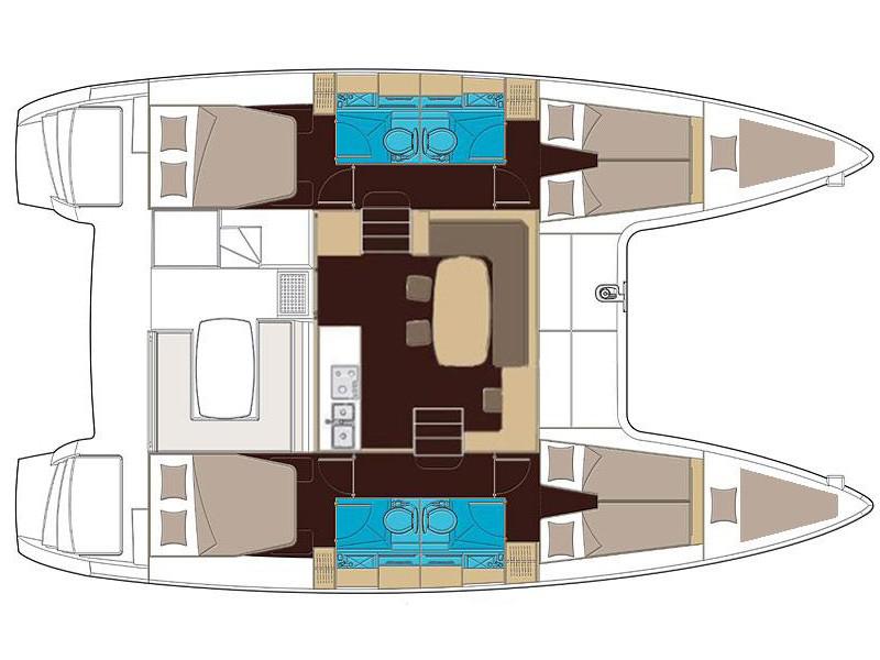 Book yachts online - catamaran - Lagoon 400 - Aragorn 3 - rent