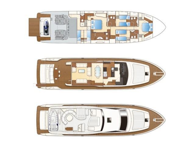 Book yachts online - motorboat - Ferretti 780 - TESORO - rent