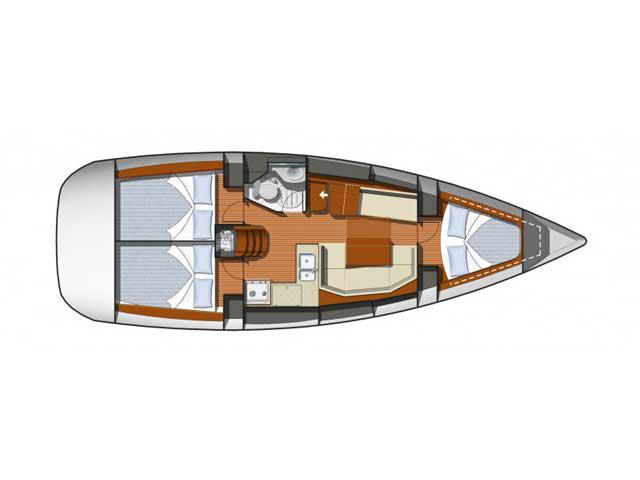 Book yachts online - sailboat - Sun Odyssey 36i - BARBARROSSA - rent