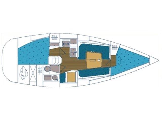 Book yachts online - sailboat - Elan 333 - PASSAT - rent