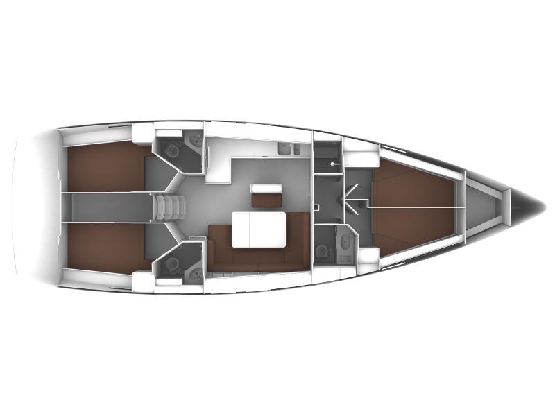Book yachts online - sailboat - Bavaria Cruiser 46 - LULA - rent