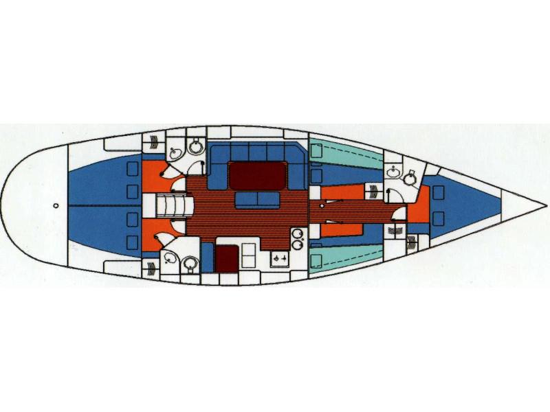 Book yachts online - sailboat - Alfa 51 - Jacosta - rent