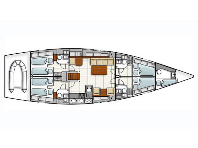 Book yachts online - sailboat - Hanse 540e - Apollonis - rent